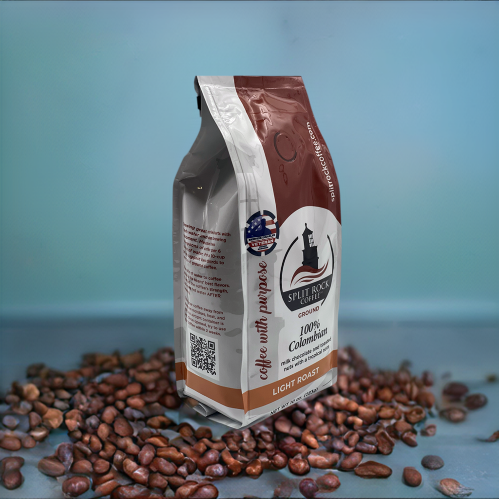 100% Columbian Light Roast Coffee – 10 oz.