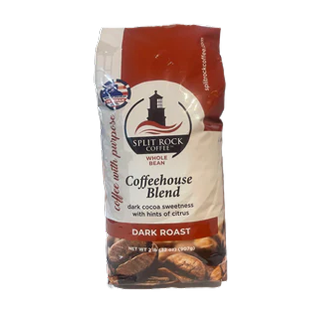 Split Rock Coffee™ Dark Roast Coffee – 2lbs Whole Bean